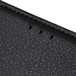 Housse iPhone 13 Simili Cuir Litchi Traditionnel