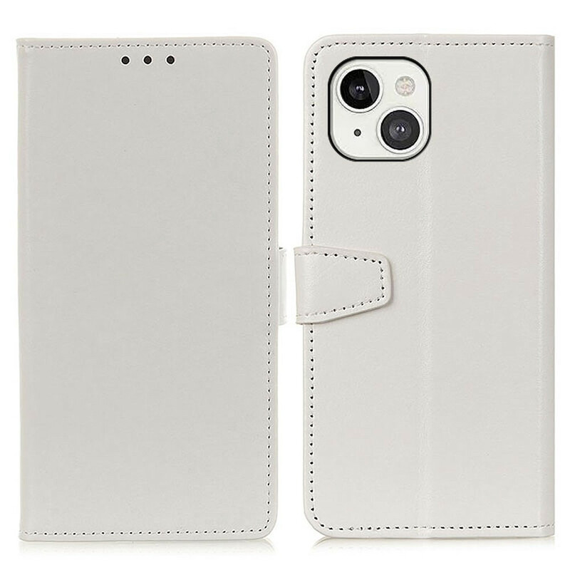 Housse iPhone 13 Effet Cuir Brillant Simple Housse iPhone 13 Effet Cuir Brillant Simple
