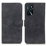 Housse Oppo A16 / A16s Mate Effet Cuir Vintage KHAZNEH Housse Oppo A16 / A16s Mate Effet Cuir Vintage KHAZNEH