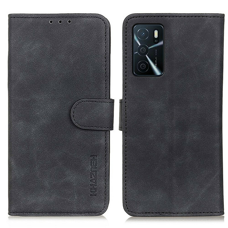 Housse Oppo A16 / A16s Mate Effet Cuir Vintage KHAZNEH Housse Oppo A16 / A16s Mate Effet Cuir Vintage KHAZNEH