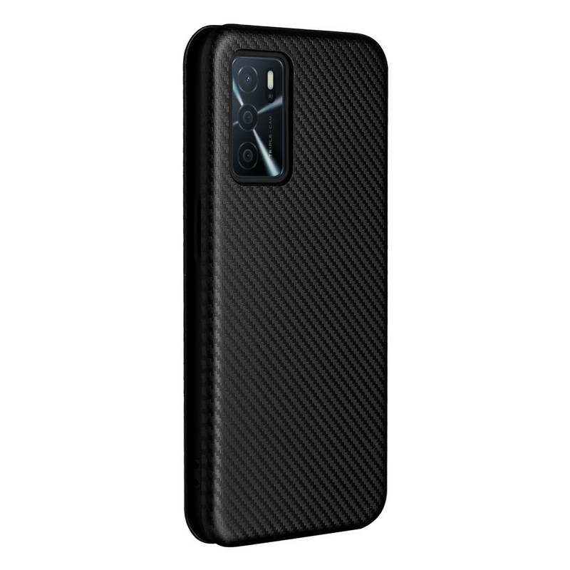 Flip Cover Oppo A16 / A16s Silicone Carbone Coloré Flip Cover Oppo A16 / A16s Silicone Carbone Coloré