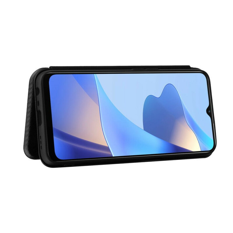 Flip Cover Oppo A16 / A16s Silicone Carbone Coloré Flip Cover Oppo A16 / A16s Silicone Carbone Coloré