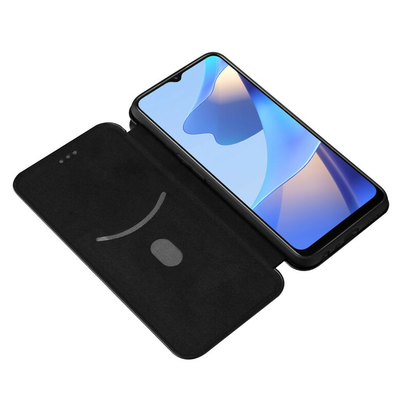 Flip Cover Oppo A16 / A16s Silicone Carbone Coloré Flip Cover Oppo A16 / A16s Silicone Carbone Coloré