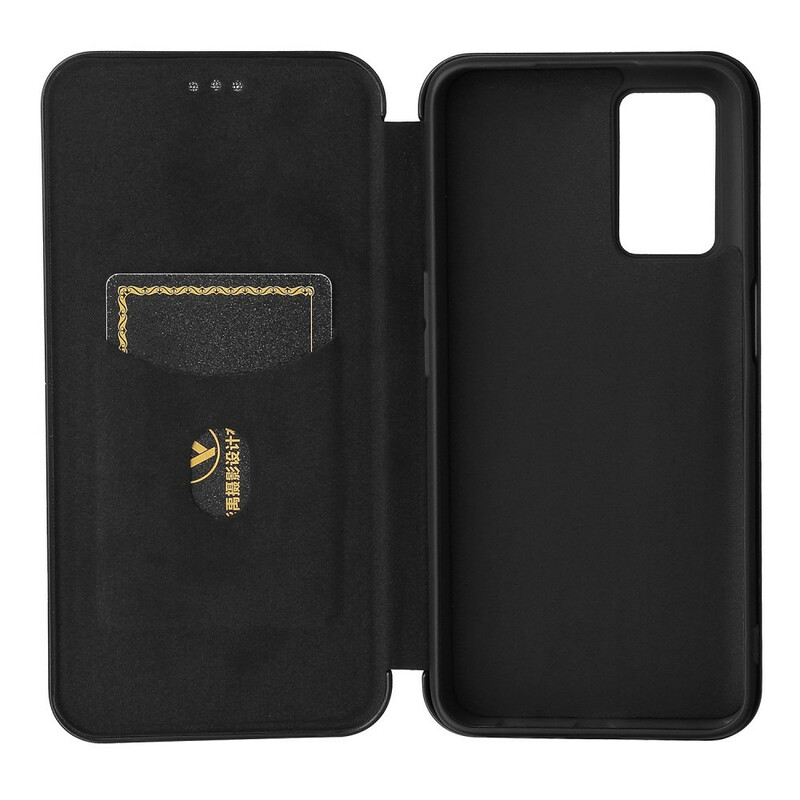 Flip Cover Oppo A16 / A16s Silicone Carbone Coloré Flip Cover Oppo A16 / A16s Silicone Carbone Coloré