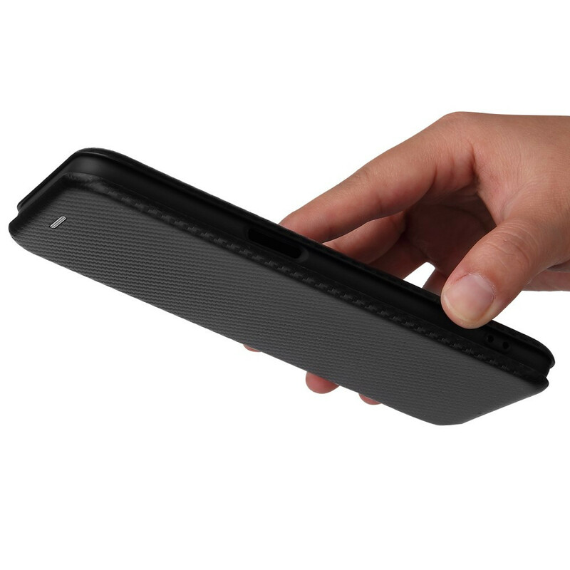 Flip Cover Oppo A16 / A16s Silicone Carbone Coloré Flip Cover Oppo A16 / A16s Silicone Carbone Coloré