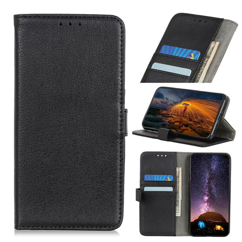 Housse iPhone 13 Simili Cuir Litchi Premium Housse iPhone 13 Simili Cuir Litchi Premium
