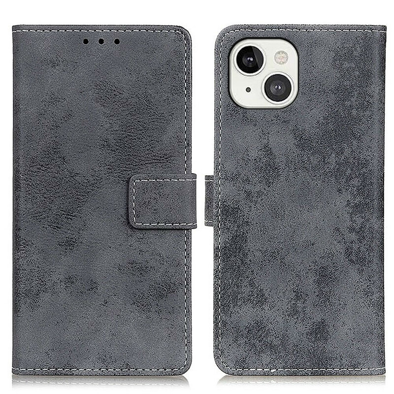 Housse iPhone 13 Effet Cuir Vintage Housse iPhone 13 Effet Cuir Vintage