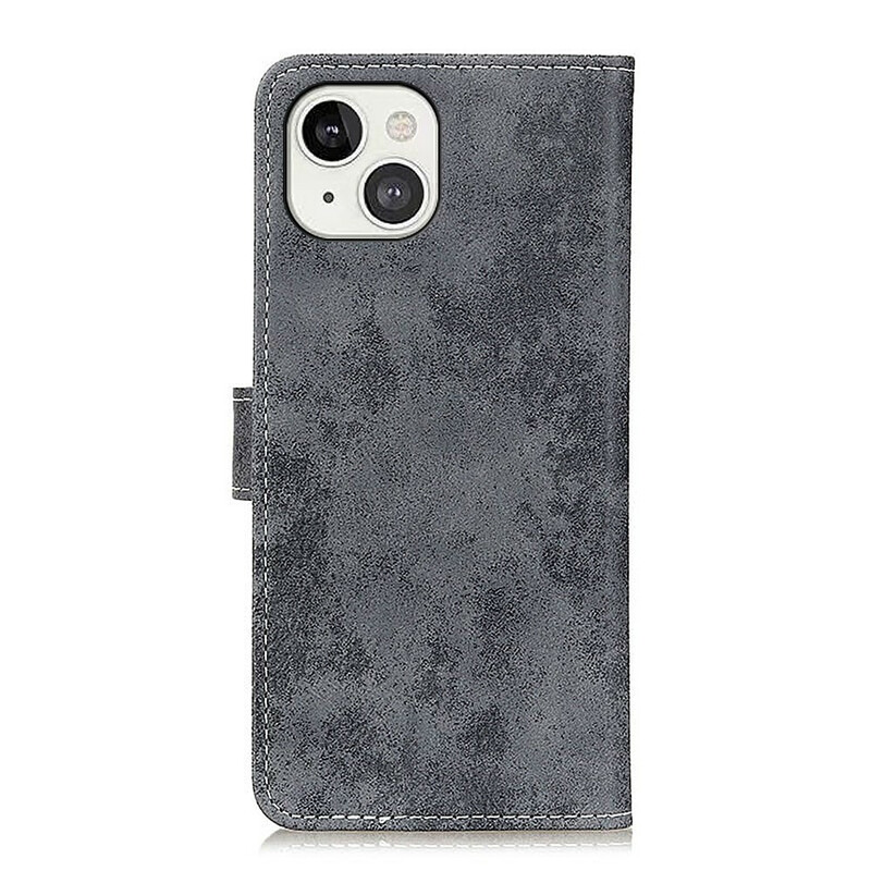 Housse iPhone 13 Effet Cuir Vintage Housse iPhone 13 Effet Cuir Vintage