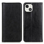 Flip Cover iPhone 13 Cuir Litchi Fendu Élégance Flip Cover iPhone 13 Cuir Litchi Fendu Élégance
