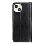 Flip Cover iPhone 13 Cuir Litchi Fendu Élégance Flip Cover iPhone 13 Cuir Litchi Fendu Élégance