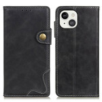 Housse iPhone 13 Artistique Couture Bouton Housse iPhone 13 Artistique Couture Bouton