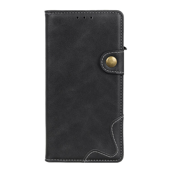 Housse iPhone 13 Artistique Couture Bouton