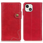 Housse iPhone 13 Artistique Couture Bouton Housse iPhone 13 Artistique Couture Bouton