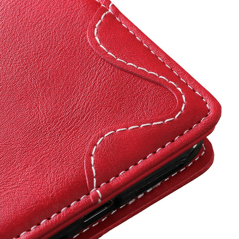 Housse iPhone 13 Artistique Couture Bouton Housse iPhone 13 Artistique Couture Bouton