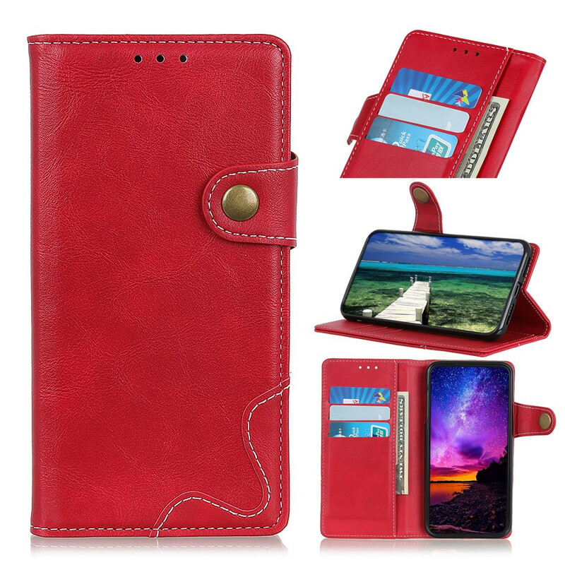 Housse iPhone 13 Artistique Couture Bouton Housse iPhone 13 Artistique Couture Bouton