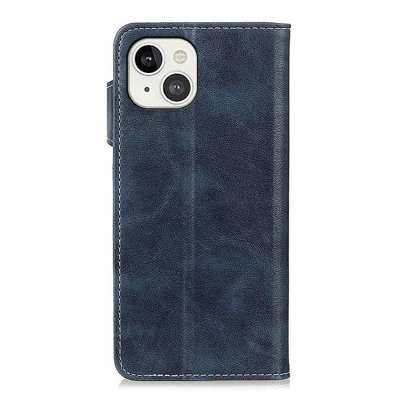 Housse iPhone 13 Artistique Couture Bouton Housse iPhone 13 Artistique Couture Bouton