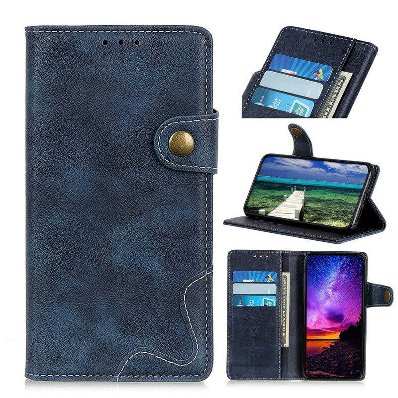 Housse iPhone 13 Artistique Couture Bouton Housse iPhone 13 Artistique Couture Bouton