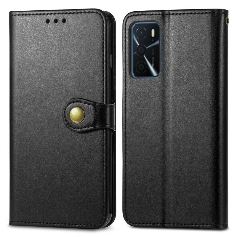 Housse Oppo A16 / A16s Simili Cuir et Fermoir Vintage Housse Oppo A16 / A16s Simili Cuir et Fermoir Vintage