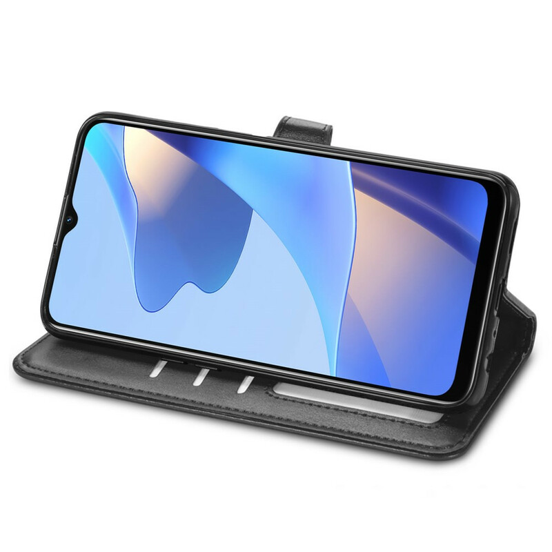 Housse Oppo A16 / A16s Simili Cuir et Fermoir Vintage Housse Oppo A16 / A16s Simili Cuir et Fermoir Vintage