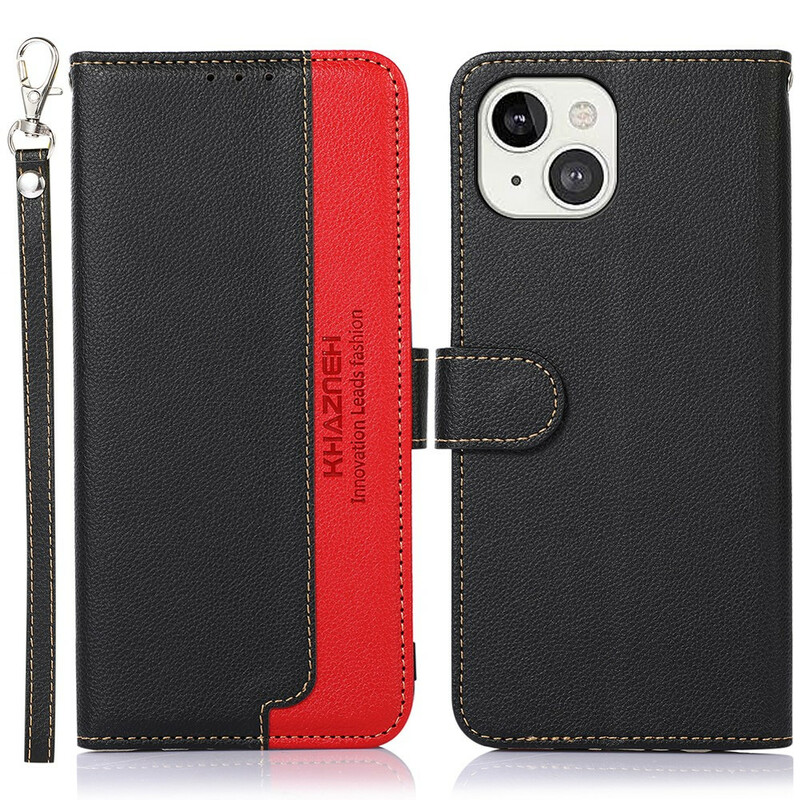 Housse iPhone 13 Style Litchi RFID KHAZNEH Housse iPhone 13 Style Litchi RFID KHAZNEH