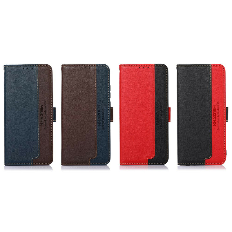 Housse iPhone 13 Style Litchi RFID KHAZNEH Housse iPhone 13 Style Litchi RFID KHAZNEH