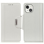 Housse iPhone 13 Simili Cuir Mat Fermoir Argenté Housse iPhone 13 Simili Cuir Mat Fermoir Argenté
