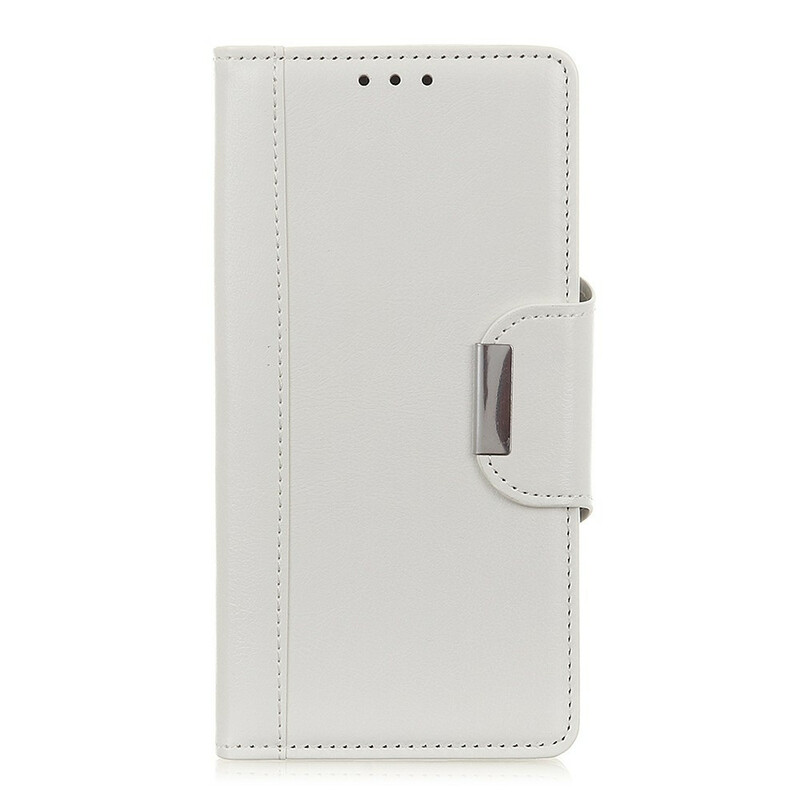 Housse iPhone 13 Simili Cuir Mat Fermoir Argenté Housse iPhone 13 Simili Cuir Mat Fermoir Argenté