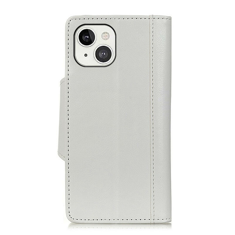 Housse iPhone 13 Simili Cuir Mat Fermoir Argenté Housse iPhone 13 Simili Cuir Mat Fermoir Argenté