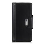 Housse iPhone 13 Simili Cuir Fermoir Argenté Housse iPhone 13 Simili Cuir Fermoir Argenté