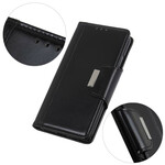 Housse iPhone 13 Simili Cuir Fermoir Argenté Housse iPhone 13 Simili Cuir Fermoir Argenté