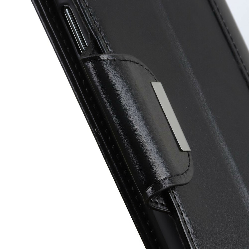 Housse iPhone 13 Simili Cuir Fermoir Argenté Housse iPhone 13 Simili Cuir Fermoir Argenté