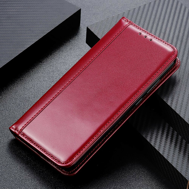 Flip Cover iPhone 13 Cuir Fendu Brillant Flip Cover iPhone 13 Cuir Fendu Brillant