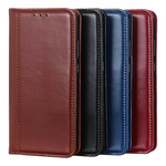 Flip Cover iPhone 13 Cuir Fendu Brillant Flip Cover iPhone 13 Cuir Fendu Brillant