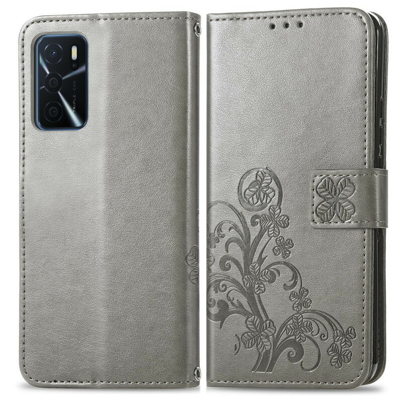 Housse Oppo A16 / A16s Trèfle à Quatre Feuilles Housse Oppo A16 / A16s Trèfle à Quatre Feuilles