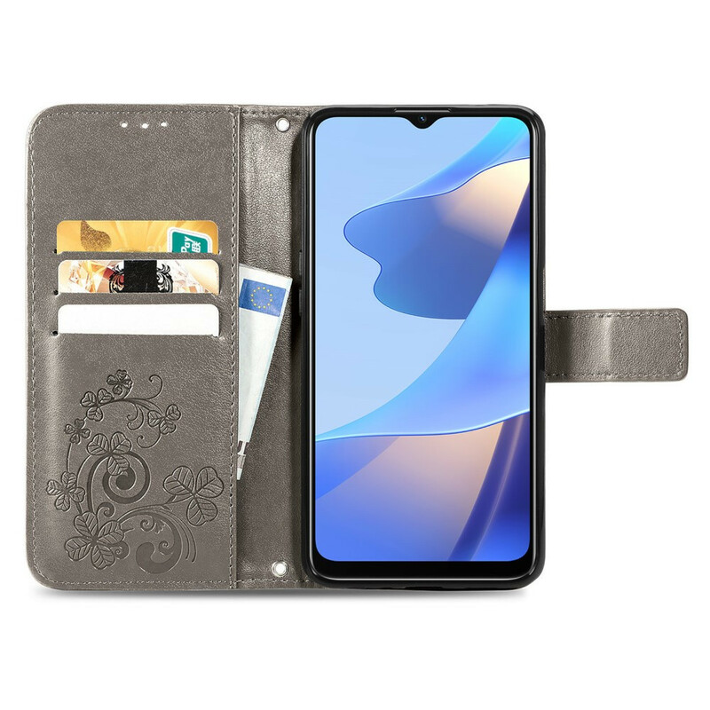 Housse Oppo A16 / A16s Trèfle à Quatre Feuilles Housse Oppo A16 / A16s Trèfle à Quatre Feuilles