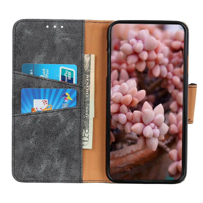 Housse iPhone 13 Cuir Fendu Vintage Housse iPhone 13 Cuir Fendu Vintage