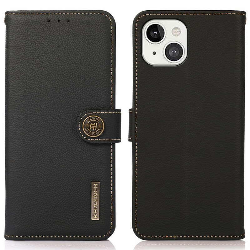 Housse iPhone 13 Cuir Véritable KHAZNEH RFID Housse iPhone 13 Cuir Véritable KHAZNEH RFID