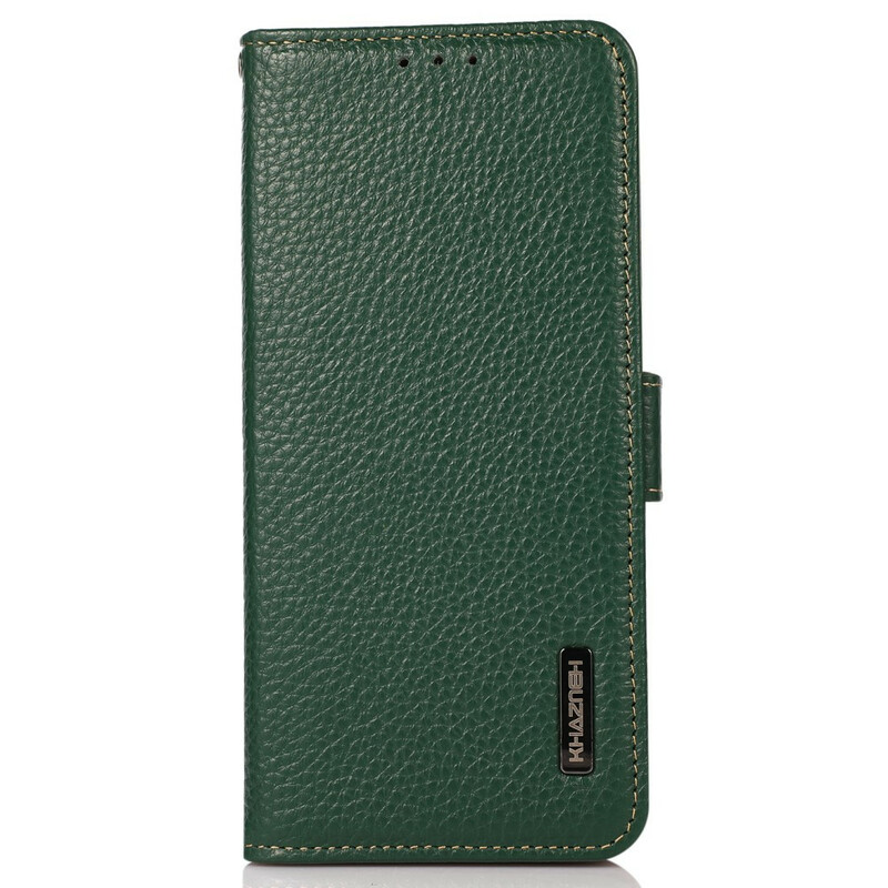 Housse iPhone 13 Cuir Véritable Litchi KHAZNEH Housse iPhone 13 Cuir Véritable Litchi KHAZNEH