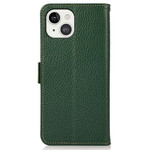 Housse iPhone 13 Cuir Véritable Litchi KHAZNEH Housse iPhone 13 Cuir Véritable Litchi KHAZNEH