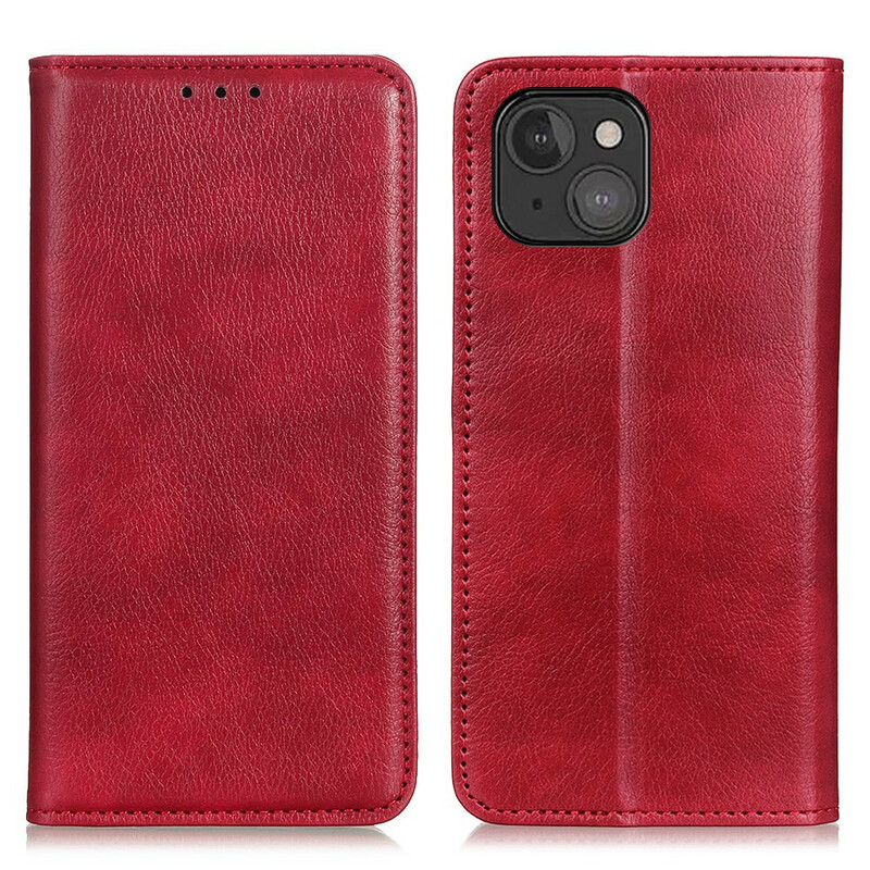 Flip Cover iPhone 13 Cuir Litchi Fendu Flip Cover iPhone 13 Cuir Litchi Fendu