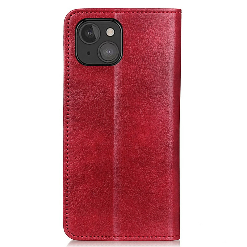 Flip Cover iPhone 13 Cuir Litchi Fendu Flip Cover iPhone 13 Cuir Litchi Fendu