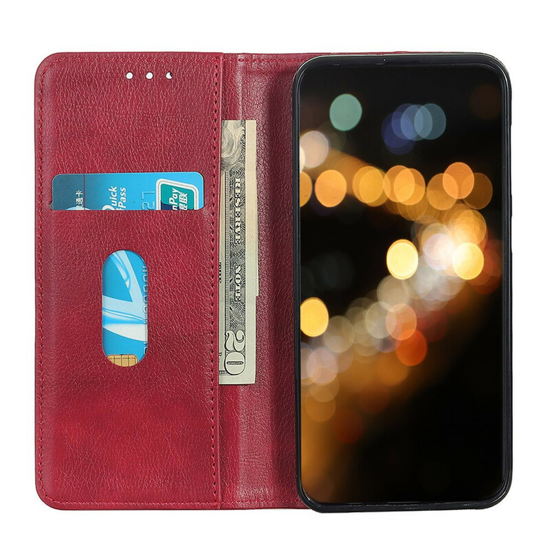 Flip Cover iPhone 13 Cuir Litchi Fendu Flip Cover iPhone 13 Cuir Litchi Fendu