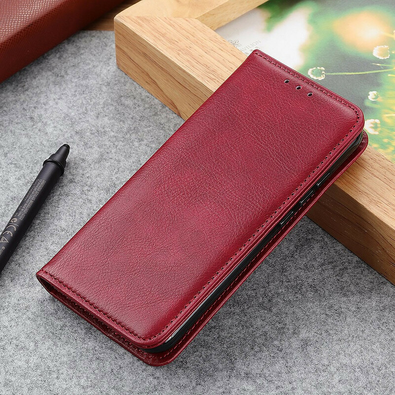 Flip Cover iPhone 13 Cuir Litchi Fendu Flip Cover iPhone 13 Cuir Litchi Fendu