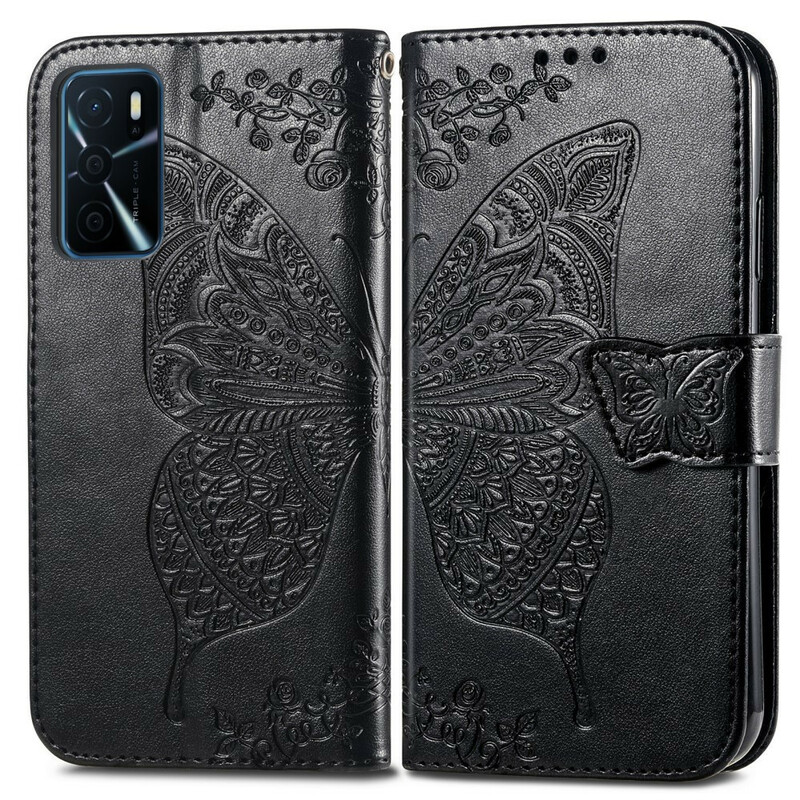Housse Oppo A16 / A16s Demi Papillons Housse Oppo A16 / A16s Demi Papillons
