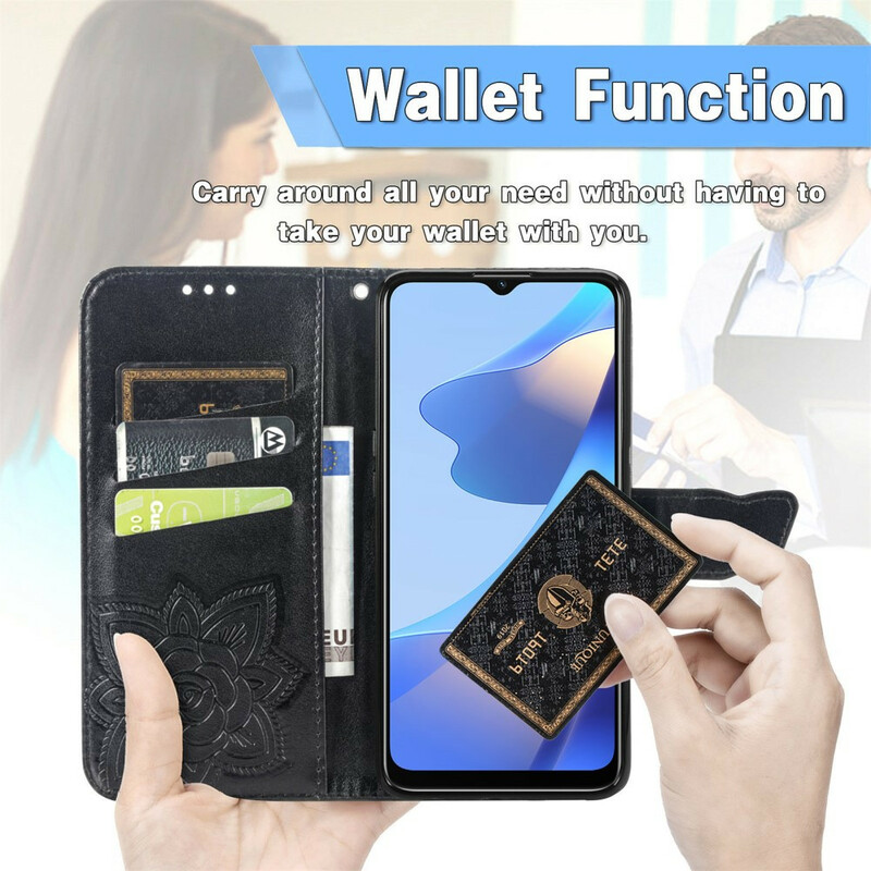 Housse Oppo A16 / A16s Demi Papillons Housse Oppo A16 / A16s Demi Papillons
