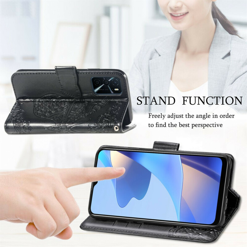 Housse Oppo A16 / A16s Demi Papillons Housse Oppo A16 / A16s Demi Papillons