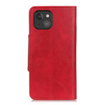 Housse iPhone 13 Simili Cuir Bouton Housse iPhone 13 Simili Cuir Bouton