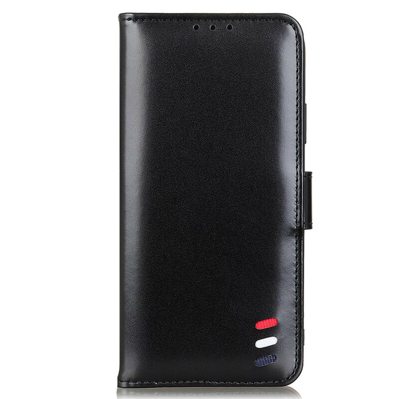 Housse iPhone 13 Effet Cuir Tricolore Housse iPhone 13 Effet Cuir Tricolore