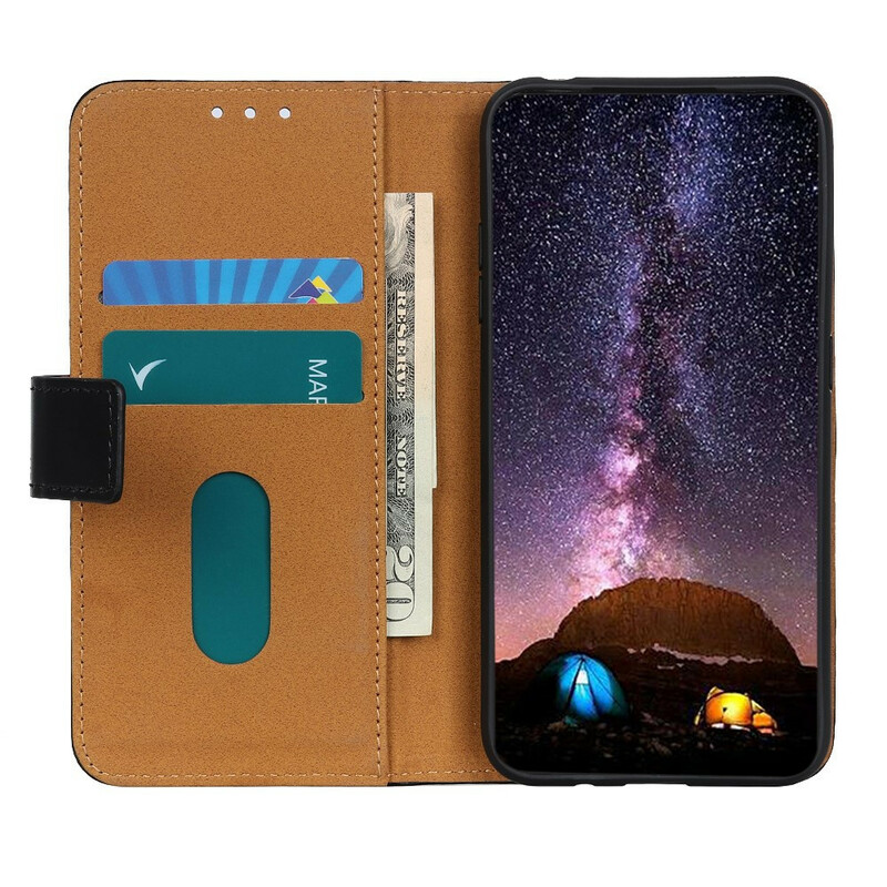 Housse iPhone 13 Effet Cuir Tricolore Housse iPhone 13 Effet Cuir Tricolore