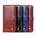 Housse iPhone 13 Effet Cuir Tricolore Housse iPhone 13 Effet Cuir Tricolore